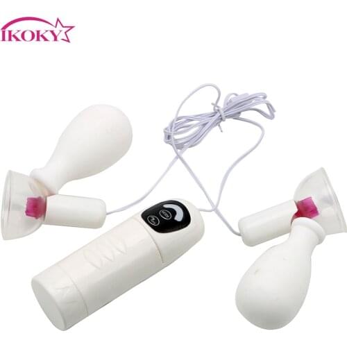 IKOKY Breast Labia Massage Nipple Suckers Adult Games Sex Toys For Couple Woman Clit Vibrators SM Adults Toys Sex Shop