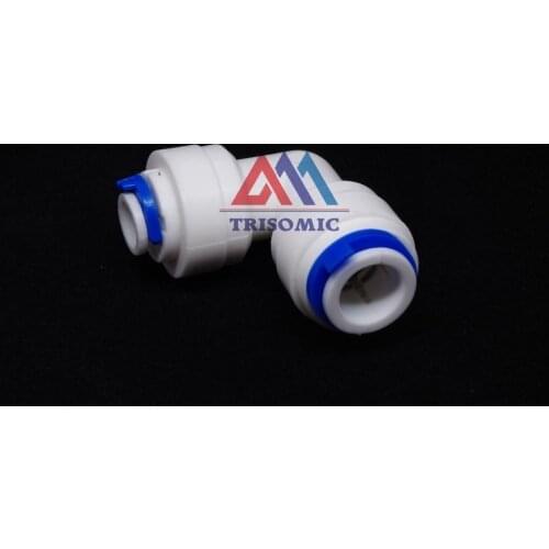 Elbow 1/4"-3/8" OD Tube Quick Push Fitting Connection Aquarium RO Water Filter Reverse Osmosis System