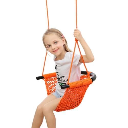 Hammock Chair Kids Hammock Swing Children Swing Seat Garden Hanging Chair Handmade Weaving Swing Chair For Outdoors Indoors
