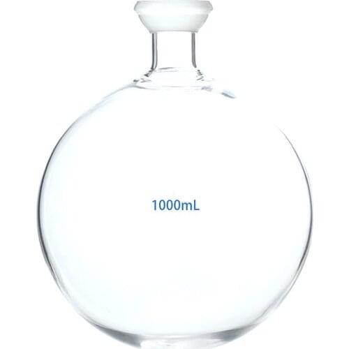 Receiving Flask Rotary Evaporator Accessories Lab Glassware Round Bottom Flask 1000ml/2000ml Mouth Diameter 35mm 1/PK
