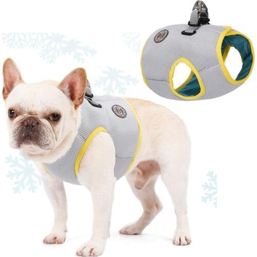 Summer Dog Cooling Harness Pet Cooling Vest For Dogs Adjustable Pet Mesh Breathable Puppy Clothes Supplies