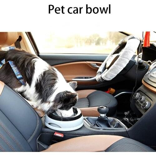 Cat Bowl Pet Supplies Non-Wet Mouth Floating Water Bowl Car Anti-Tipping and Splash-Proof Water Bowl for Cats and Dogs