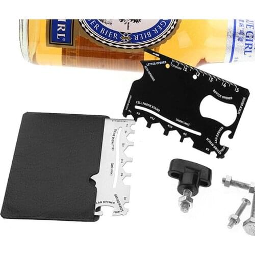 Multi-function Mini Portable Outdoor Tools Saber Card Knife Screw Wrench Opener Emergency Survival Camping Tool Saw Opener 2021