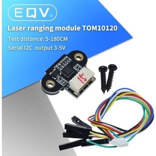 ToF10120 Laser Range Sensor Module 10-180cm Distance Sensor RS232 Interface Arduino TOF05140 UART I2C Output 3-5V