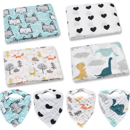 Muslin 95% Cotton Baby Blanket 8 Layers Bath Gauze Infant Swaddle Wrap Sleepsack Baby Multi-use big diaper Blanket Infant Wrap