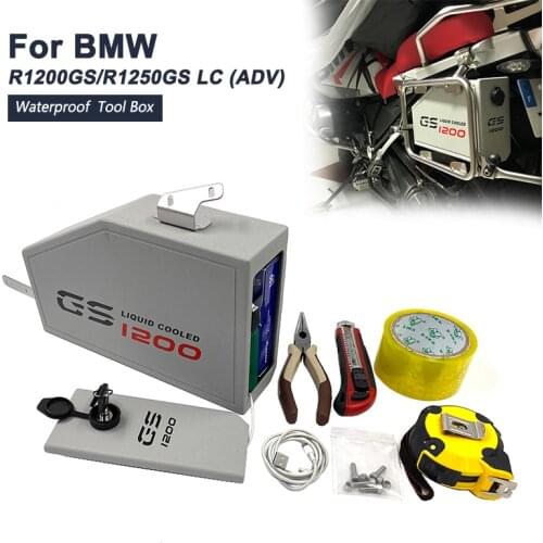 New Arrival! Tool Box For BMW R1250GS R1200GS LC ADV Adventure 2013-2020 Decorative Aluminum 5 Liters ToolBox Left Side Bracket