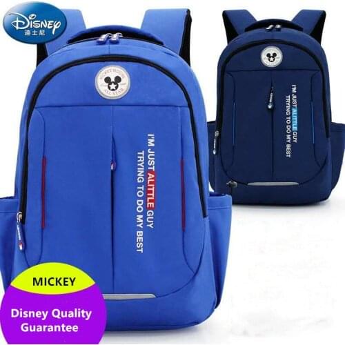 Disney Mickey school bags for boys causal large capacity water proof primary student orthopedic backpack age 8-12 years Mochilar