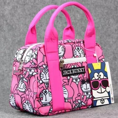 PG Fashion Golf Small Handbag And Clothing BagCartoon Canvas Composite Environmental Printing