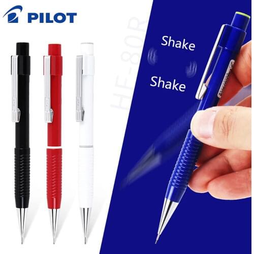 Pilot HF-80R shake automatic pencil comes with rubber head 2020 limited edition press shake dual control core students write wit