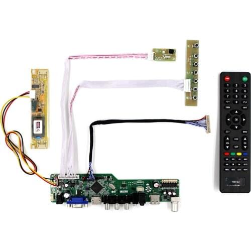 TV PC H DMI CVBS RF USB AUDIO LCD Controller Board T.V56.03 Work For LVDS interface LCD Screen