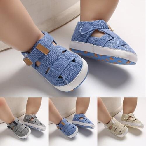 Newborn Baby Fashion Summer Soft Crib Shoes First Walker Anti-Slip Sandals Kids Candy Jelly Beach Shoes Boys Casual Sandals