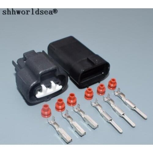 Shhworldsea 1 Set 3 Pin 6189-0099 Auto Connector For VSS Toyota 1JZ 2JZ Map Sensor 90980-10841 Vacuum Turbo Pressure Plug LX13