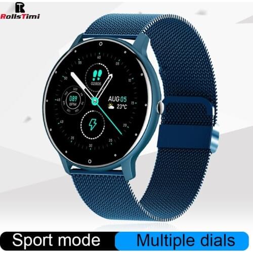 Rollstimi 2021 Smart Watch Men Full Touch Screen Sports Fitness Watch IP67 Waterproof Bluetooth For Android ios smartwatch Lady