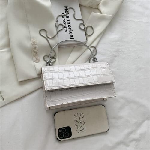 Crossbody Bag Handbag Purse Underarm Shoulder Bag Female Designer Retro Backpack Chain Fashion 2021 New PU Leather Stone Pattern