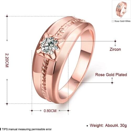 YUEYIN Rings With Cubic Zirkonia For Women