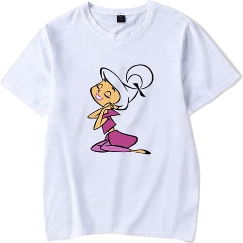 Judy Jetson Black TShirt Women Printed Harajuku T-Shirt Korean Printed Gothic Aesthetic Streetwear Summer Tees New Tops