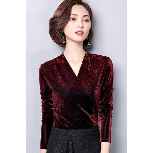 Women Spring Summer Style Lace Blouses Shirts Lady Casual V-Neck Long Sleeve Shinny Mesh Blusas Tops DD8815