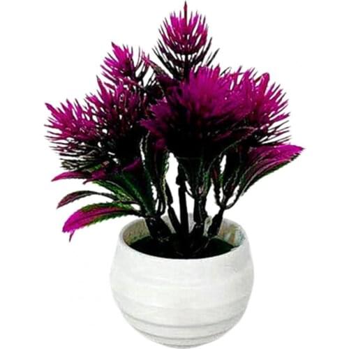 1 Set Simulation Bonsai Realistic Non-fading Plastic Artificial Large Pine Plant for Decorating Bonsai Artificial Flowers in Pot