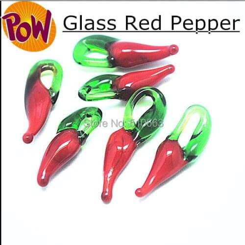 200 pcs Wholesale Red Pepper Glass bead charms crystal accessories size 6x13mm loose glass beads for women bracelets making find