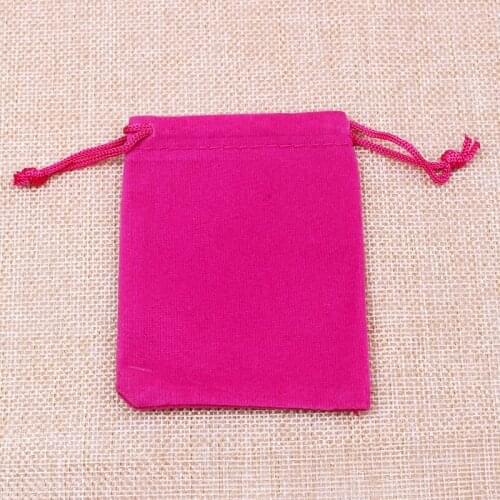 100pcs custom HIgh quality velvet drawstring jewerly bag pouch for cosmetic phone ring earring bracelet storage and packaging