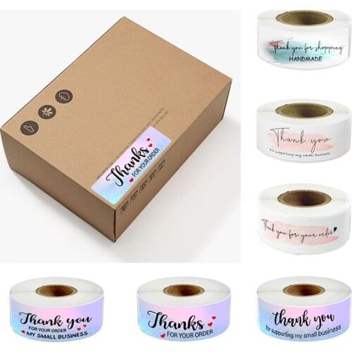 120 Pcs Laser Thank You Stickers Small Business Seal Label Stickers for Dried Fruit Candy Bag Wrapping Supplies
