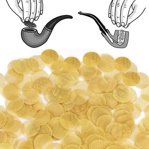200 Pieces 0.81 inch Stainless Steel Golden Screens Filters Pipe Screens