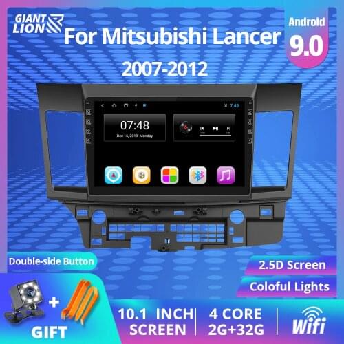 2G + 32G 2DIN Android 9.0 Car Radio For Mitsubishi Lancer 2007-2012 Car Video Audio Multimedia Player Car Dvd GPS Navigation