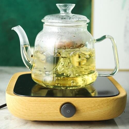 700/1400ml Large-capacity Glass Tea Pot Boil Tea Ware Glass Steaming Teapot Set Gas Stove Heat Resistant Glass Pot Water Kettle