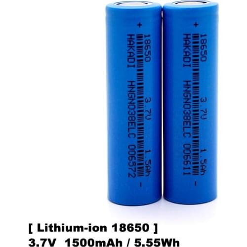 18650 3.7V 1500mah Rechargeable Lithium-ion Battery 15C High Rate Discharge For Power Tool Electric Drill Scooter E-bike Battery