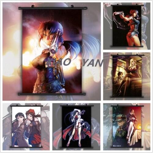 Diamond Painting Black Lagoon Revy Roberta Sawyer Anime 5D DIY Full Diamond Embroidery Cross Stitch Kits Home Decoration