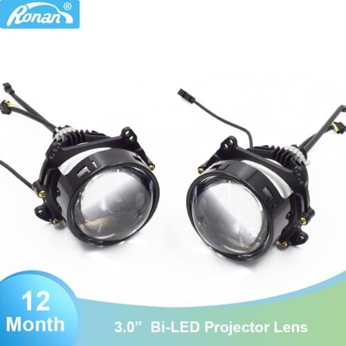 Ronan 2PCS 32W 3.0inch Bi-LED projector lens 1500LM for Hella 3R H1 H4 H7 car lossless instalaltion upgrade retrofitretrofit