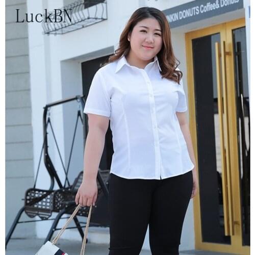 Shirt Blouse Women Clothing Plus Size 5XL 6XL 7XL 8XL Womens Tops Blouses Chiffon White Shirts Summer Office Ladies Formal Blusa