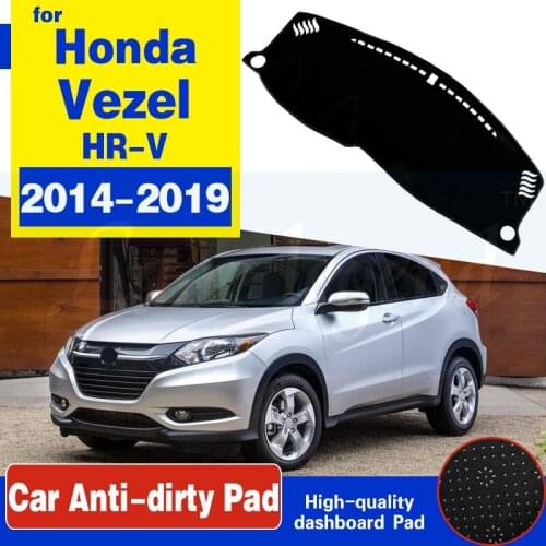 For Honda HR-V Vezel 2014~2019 Anti-Slip Mat Dashboard Cover Pad Sunshade Dashmat Protect Carpet Accessories HRV HR V 2016 2018
