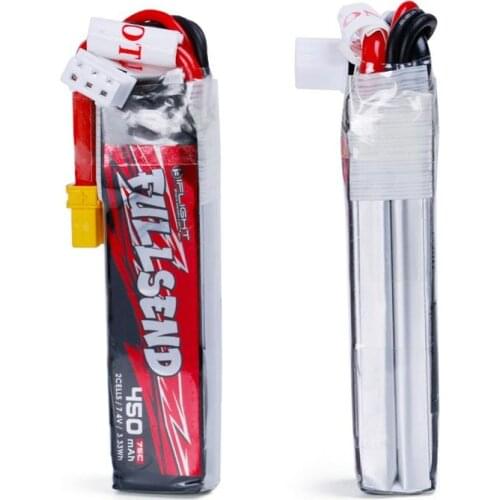 IFlight Fullsend LiPo Battery 450mAh 75C 7.4V 2S/ 11.1V 3S/ 14.8V 4S with XT30U plug for FPV drone part