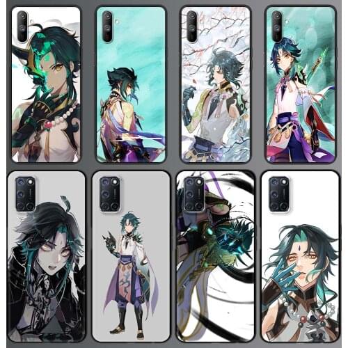 Genshin Impact Xiao Game Phone Case for Realme C3 6 7 5 Pro XT X50 C11 Cover for Oppo A9 2020 A52 Find X2 Lite A53 Black Shell