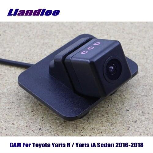 Liandlee CAM Car Reverse Camera For Toyota Yaris R / Yaris iA Sedan 2016-2018 / Rearview Backup Camera HD CCD Night Vision