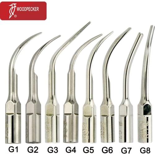Woodpecker Dental Original Ultrasonic Scaler Tips Scaling G1 G2 G3 G4 G5 G6 G7 G8 Fit EMS