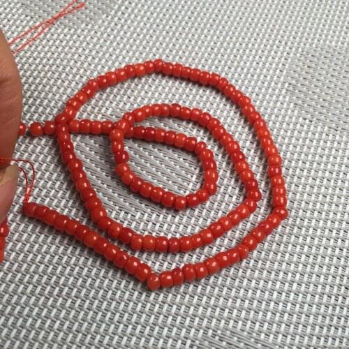 Natural Coral Bead Irregular Red Bead for Charms Jewelry Making DIY Necklace Bracelet For women Healing gift 3x4mm
