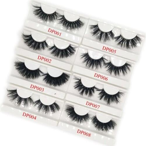 5D Mink Lashes False eyelashes handmade natural make up False eyelashes glitter packing 1 pair box make up sexy
