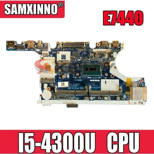 Original Laptop motherboard For DELL Latitude E7440 I5-4300U Mainboard CN-03M26R 03M26R VAUA0 LA-9591P SR1ED