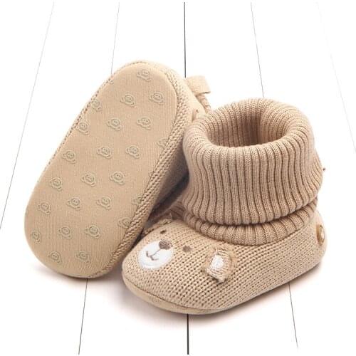 Autumn New Style Cartoon Wool Shoes Baby Toddler Shoes Non-Slip BABYS Shoes
