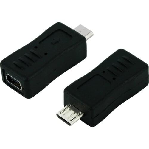 Mini USB Female to Micro USB Male Cable Adapter Universal Cable Converter