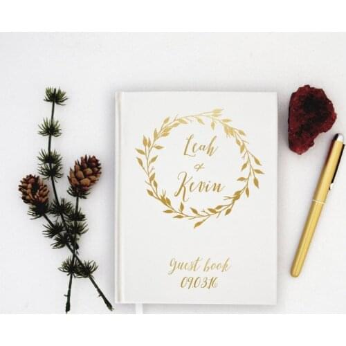 Customize Names date Rustic Wedding Guestbook Alternative Wedding Guest Book Anniversary Valentine Gifts Journal ablums