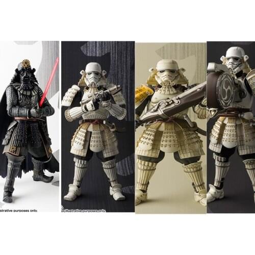 Samurai Taisho Boba Darth Ashigaru Taikoyaku Akazonae Teppo Ahigaru Yumiashigaru Koutetsu e Toy Model Doll Gift
