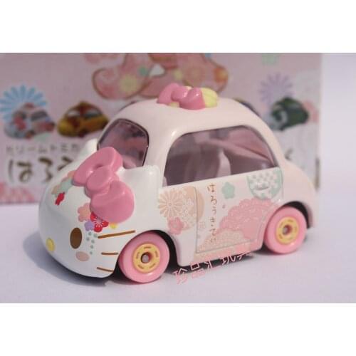 Sanrio hello kitty Melody Kuromi alloy car model ornaments girls boys birthday gifts room decoration ornaments figure