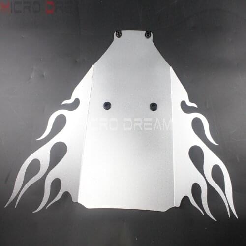 Silver Motorcycle Fire Lower Flame Belly Pan for Suzuki GSX1300R GSX 1300R Hayabusa 1999-2007 Aluminum Under Wing Cowl