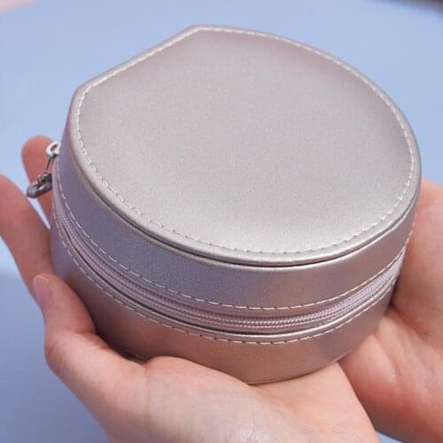 Jewelry Box Portable Cute Fashion Jewelry Faux Leather Organizer Display Travel Jewelry Decorative Case Storage Box Supplies