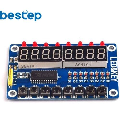 PCS SPKey Display For AVR Arduino New 8-Bit Digital LED Tube 8-Bit TM1638 Module