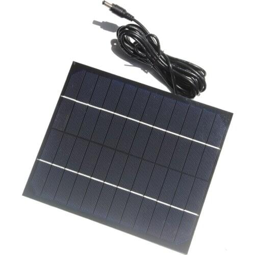 BUHESHUI 6W 12V Monocrystalline Solar Panel With 3M DC Cable DIY Solar Charger For 12V Battery System Light 170*200MM