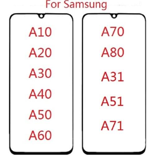 For Samsung Galaxy A71 A51 A31 A10 A20 A30 A40 A50 A60 A70 A80 new Front Outer phone Glass Lens Repair Touch Screen Replacement